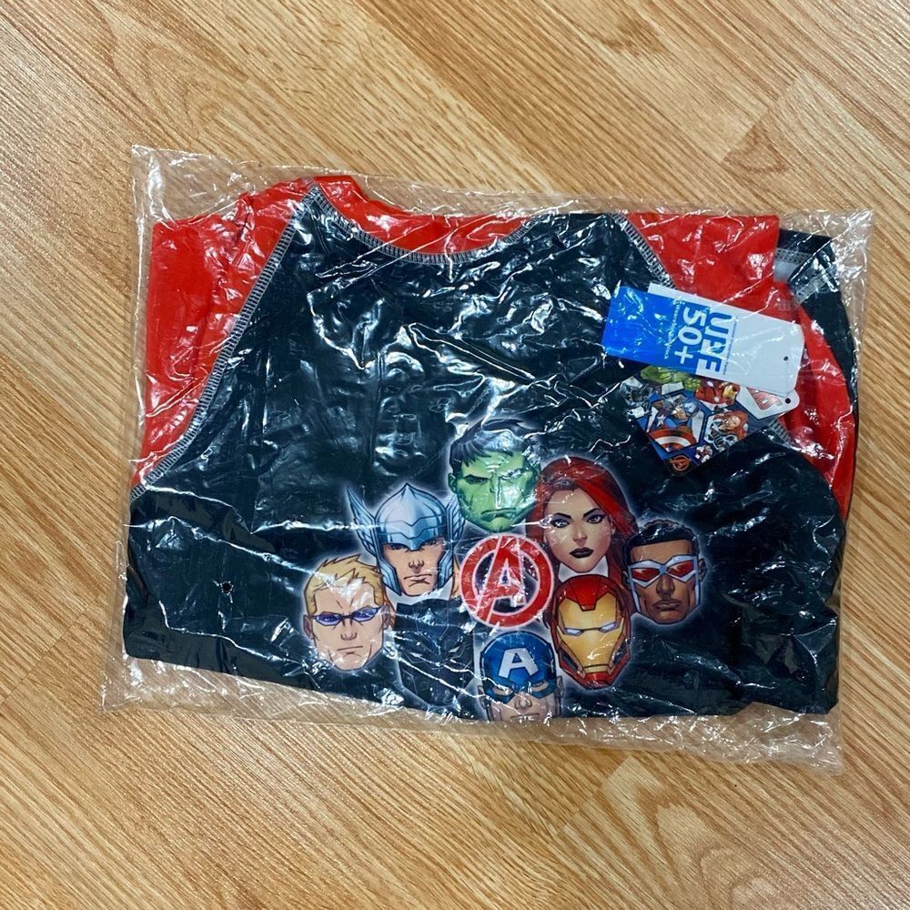 Marvel Avengers Rash Guard Swim Top